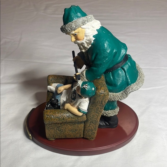Mighty Ducks of Anaheim Limited Edition Santa and Child Holiday Decor - Picture 9 of 11